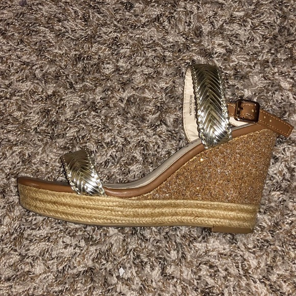 Gold Cork Wedges - Picture 2 of 4